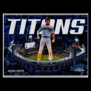 2023 Topps Chrome – #CT-6 Juan Soto Topps Chrome Titans – San Diego Padres - Picture 1 of 2