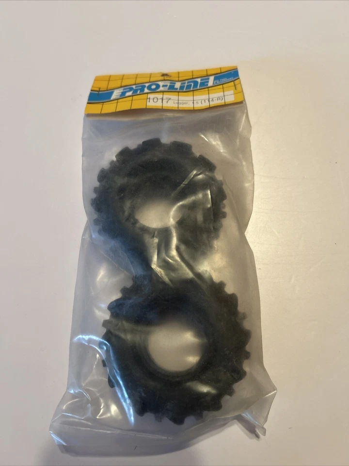 Vintage Proline Lugger 114-R 1017 Rear Tires 1.5"Rim Tamiya SRB RC10 RC RARE NEW - Image 1 of 3