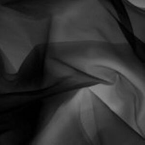 BLACK Sheer Nylon Fabric SEWING Lingerie 15 Denier 104"
