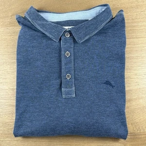 New Tommy Bahama Palmetto Paradise Polo Men's 3XLB Big & Tall Blue Shirt - Picture 1 of 9