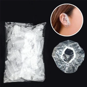 100x Disposable Salon Ear Cover Protection Hair Dye Styling Tool Accessorie-me - Picture 1 of 9