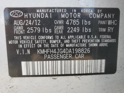 Motor limpiaparabrisas compatible con 12-17 AZERA 2640981 Foto 1 de 4