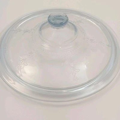 Vintage Fire King Sapphire Blue Philbe Ovenware Casserole *Lid Only 8.75" - Image 1 of 4