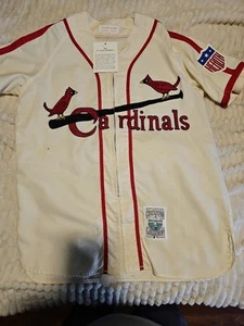 Rare 1942 Auth Mitchell & Ness Stan Musial St. Louis Cardinals MLB Jersey Sz/M - Picture 1 of 14