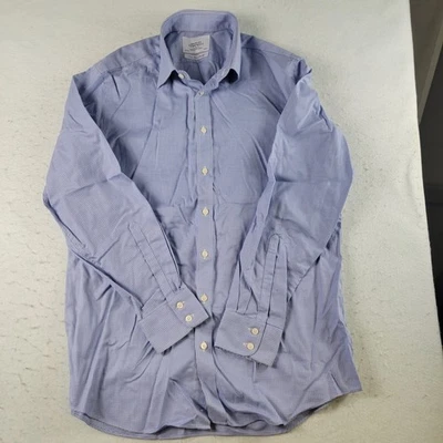 CAMISA CHARLES TYRWHITT HOMBRE MANGA LARGA ABOTONADA TALLA 16.5 AZUL BLANCO PATRÓN Foto 1 de 4