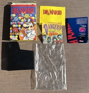 Dr. Mario NES Nintendo Box Inserts & Manual Only NO GAME Authentic 1990 Doctor - Picture 1 of 18