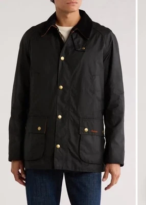 $425 NUEVO CON ETIQUETAS Nueva Chaqueta BARBOUR Alix Ashby Talla Grande Negra Algodón Encerado Forrada Orvis Foto 1 de 4