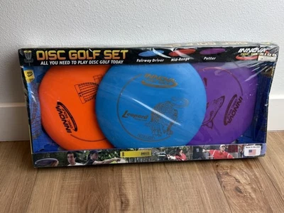 Beginner Set of 3 Innova Disc Golf -Leopard Driver, Shark Midrange, Aviar Putter - Image 1 of 4