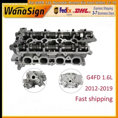 Engine Cylinder Head Assembly For G4FD 1.6L Hyundai Accent Kia Soul 2012-2019 - Image 1 of 4