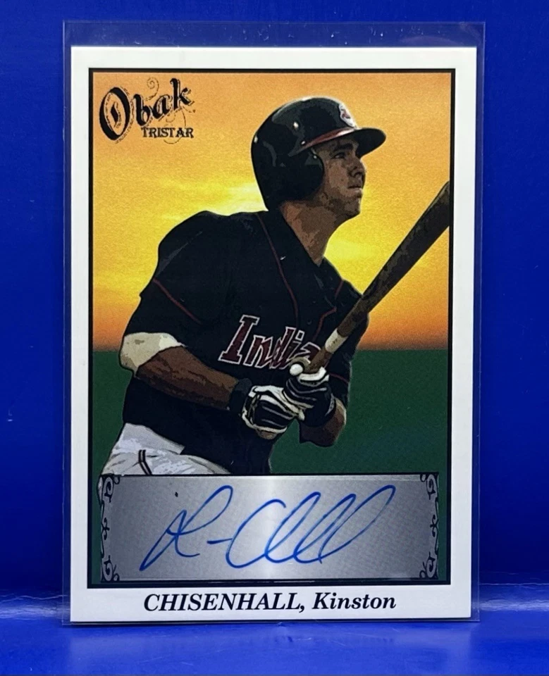 LONNIE CHISENHALL 2009 ROOKIE RC #A5 AUTO Tristar Obak #/50 Cleveland Indians - Imagem 1 de 2
