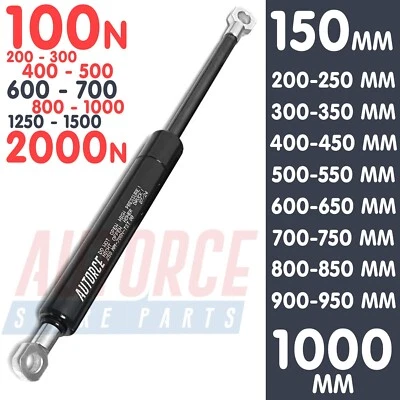 AUTORCE RESORTE DE PUNTAL DE GAS UNIVERSAL 150MM - 1000MM AMORTIGUADOR 100N - 800N CABEZA DE OJAL