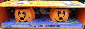 Disney Set Of 2 Halloween Mickey & Minnie Espresso Mugs - Picture 1 of 2