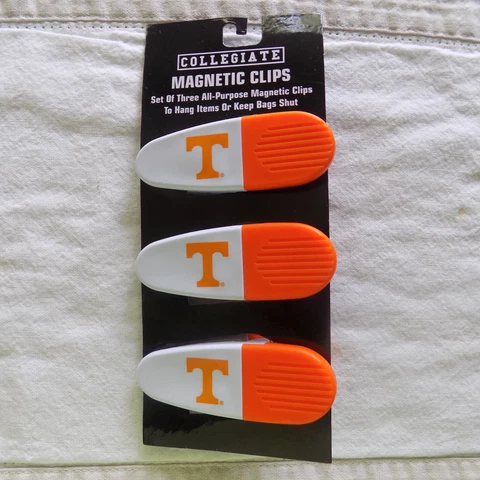 NCAA Tennessee Vols Magnetic Clips Refrigerator Chips Mail All Purpose 3 Pack Cover