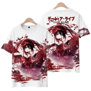 DATE A LIVE Kurumi Tokisaki Anime Manga T-Shirt Shirt Freizeit Kostüme Polyester - Picture 1 of 4