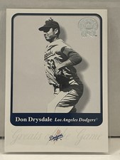 2001 Fleer Greats of the Game Don Drysdale #30  Los Angeles Dodgers   10008874