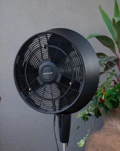 π₯ Air Outdoor Misting Fan and Pedestal Fan in Black, Cools 500 Sq. Ft. - Picture 1 of 6