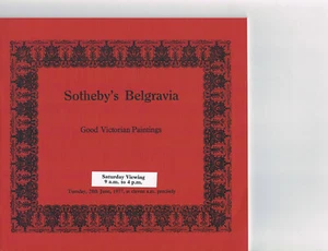 Sotheby's Belgravia - Good Victorian Paintings - Jun 28 1977 - Bild 1 von 1