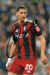 FULHAM & SERBIA: SASA LUKIC SIGNED 6x4 ACTION PHOTO+COA - Picture 1 of 1