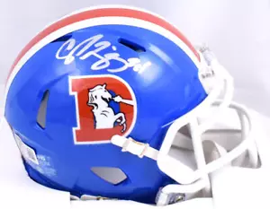 Champ Bailey Autographed Denver Broncos 75-96 Speed Mini Helmet-Beckett W Holo - Picture 1 of 3