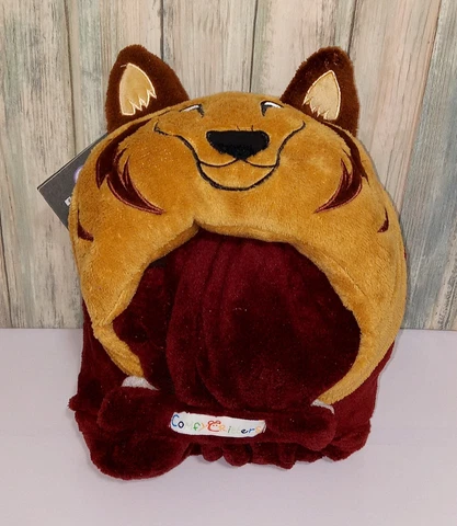 Texas A&M University Aggies Comfy Critters Hooded Fleece Throw Blanket 50"x50" Cover