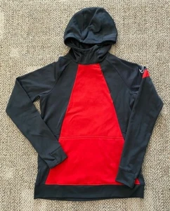 Nike Academy Pro Pullover Hoodie Sweatshirt Gray Red Youth XL 13 14 Unisex Boys - Picture 1 of 4
