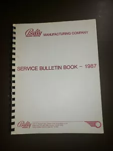 Bally Midway Service Bulletin Book/Manual - 1987 (Pinball & Arcade Games) - Picture 1 of 3