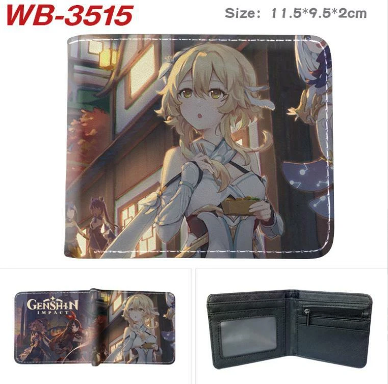 Genshin Impact Game Manga PU Geldbörse Geldbeutel Wallet 11.5x9.5x2cm - Bild 1 von 1