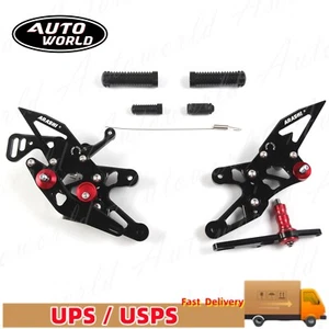 Adjustable Racing Rearset Footrest FootPeg For BMW S1000R 2017 2018 2019 2020 - Picture 1 of 13