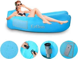 Inflatable Lounger Waterproof Nylon Air Sofa for Pool, Beach Traveling, Camping - Picture 1 of 7