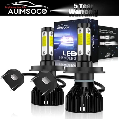 Combo 2x LED Headlight Bulbs White Light Kit Bright For Ford Aspire 1994-1997 - Изображение 1 из 4