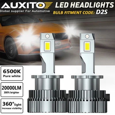 AUXITO D2S D2R LED Headlight Bulbs Replace HID Xenon Super White Conversion Kit - Image 1 of 4