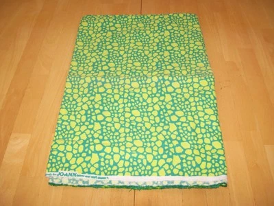 JoAnn Fabrics Green Reptile Glitter Print Flannel Fabric Material Almost 1 Yard - Image 1 of 4