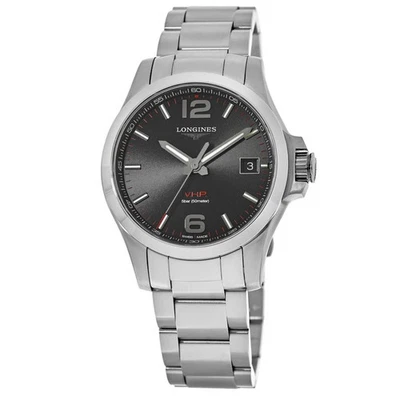 Nuevo Longines Conquest V.H.P. Reloj para hombre 41 mm esfera negra L3.716.4.56.6 Foto 1 de 3