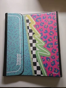 Vintage Mead Trapper Keeper 3 Ring Binder 90’s Retro w/Clipboard WITH FOLDERS - Picture 1 of 8