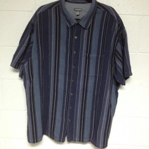 Van Heusen Hemd Herren 3XL blau kariert Freizeit Reisender klassisch Büro Arbeit Basic - Bild 1 von 7