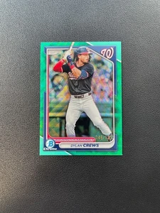 2024 Bowman Draft #BDC-125 Dylan Crews Aqua Wave Refractor 046/125 BJMM - Picture 1 of 5