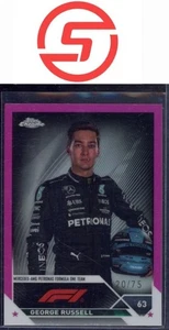 2023 TOPPS CHROME FORMULA 1 #13 GEORGE RUSSELL PINK REFRACTOR /75 - Picture 1 of 2