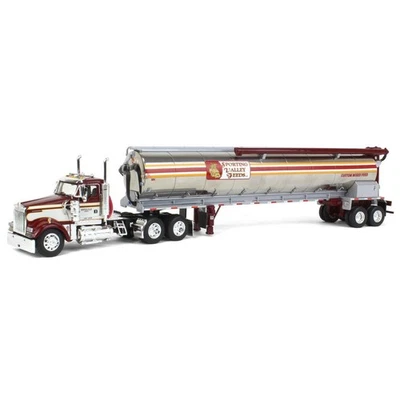 DCP 1/64 Sporting Valley Feeds Kenworth W900L Day Cab Walinga Bulk Tank 60-1678 - Image 1 of 4
