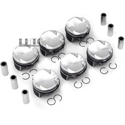 Conjunto de 6 pistões e anéis de forja para BMW M2 M3 M4 X3M G80 G81 G82 G87 S58B30A 3.0T - Imagem 1 de 4