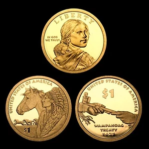 2011 2012 2013 S Sacagawea Native American Mint Proof US Münzen aus Proof Set - Bild 1 von 4