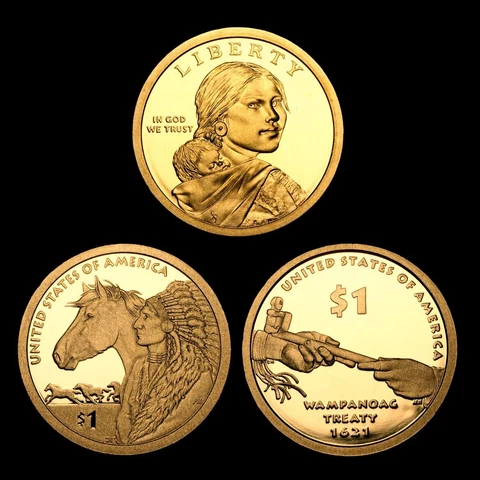 2011 2012  2013 S Sacagawea Native American Mint Proof US Coins from Proof Set Cover