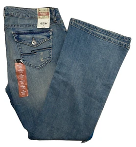 Arizona Jean Co Favorite Flare Women's size 15 slim fit jeans distressed 36x30 - Picture 1 of 16