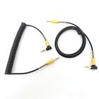 3.5mm 3pole Headphone stereo Jack Male to male extend spring cable Aux Speaker