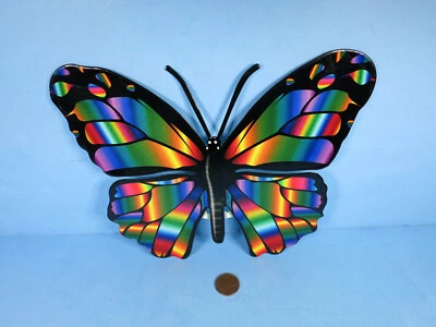 Arte de pared de acero con mariposa arco iris decoración de Next Innovations-interior o exterior-nuevo Foto 1 de 2