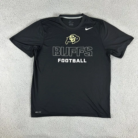 Colorado Buffaloes T-Shirt Mens Extra Large Gray Short Sleeve Nike Dri-Fit Cover