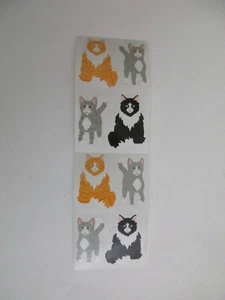 Mrs. Grossman's 1 Strip-Cats 1997 Vintage Stickers Scrapbooking RARE  - Picture 1 of 1