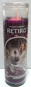 Veladora Aromática DEL RETIRO, Rojo/Negro, Retira Enemigos/Vecinos/Situaciones - Imagen 1 de 2