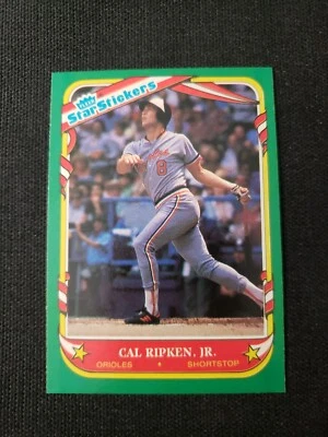 Cal Ripken Jr. 1987 Fleer Star Stickers #101 Baltimore Orioles Card - Image 1 of 4