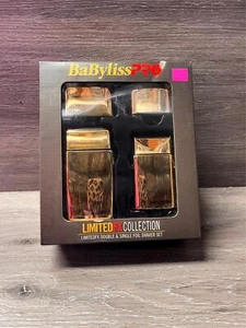 Babyliss Pro LimitedFX Collection Gold Double & Single Foil Shaver Duo - Picture 1 of 2