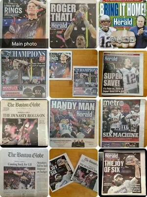 Tom Brady New England Patriots Super Bowl LI/AFC Campeón Periódico Variedades Foto 1 de 4
